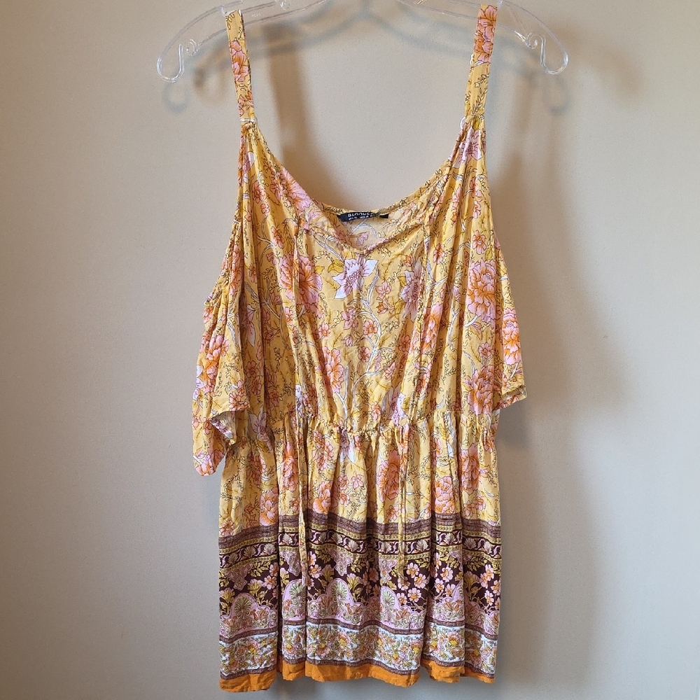 BloomChic Yellow Floral Blouse